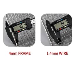 Stainless Steel 304 Food Grade 15-70CM Rectangle BBQ Barbecue Grill Wire Grid Mesh Net