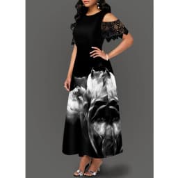 Women New Loose Boho Vintage Ruffles Befree Spring Elegant Party 5XL Dress Large Big Summer Party Maxi Dresses
