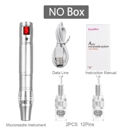 Electric Pen Wireless Care Machine Mute Derma Pen Needle Cartridge Microneedling Nano Micro Needles Beauty Care Tool