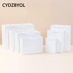 CYDZBYOL 10 Pcs Custom Logo Packaging For Small Businesses Valentines Day Gift Luxury Bag Wedding Birthday Packge Bag Custom