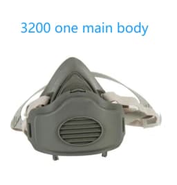 3200 Dustproof Half Mask Respirator Suitable For Spray Paint Carpentry Grinding House Decoration And Filter Accessory