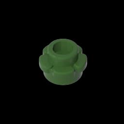 Gobricks GDS-1436 Plate, Round 1 x 1 with Flower Edge (5 Petals) compatible with lego 24866 pieces of children's DIY