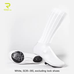 Rrskit Cycling Aerodynamic Shoe Covers Lightweight Elastic PU Windproof Waterproof Bicycle Woven Pneumatic Shoe Covers