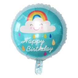 50pcs 18inch Round Foil Balloon Happy Birthday Inflatable Foil Helium Balloons Birthday Party Decoration Kids Toys Air Globos