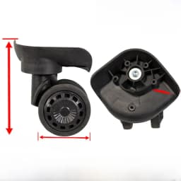 Universal Luggage Wheel Replacement Parts Quiet Universal Spinner Wheels Repair for Suitcase Password Box Shock Absorption