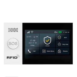 2.4G WIFI Smart GSM Alarm System Work with TUYA Smart Life Security Protection For Home with PIR Wireless Solar Siren Alexa