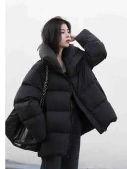 CHIC VEN Women's Down Coats Korean Stand Collar Simple Solid Color Warm Casual Jackets Soft Fashion Female Clothing Winter 2025