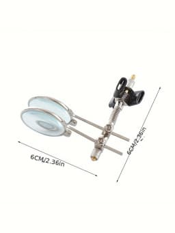 5X/10X Dual Adjustable Clip-On Magnifying Glasses for Watch Repair, Mobile Phone Servicing, Jewelry Crafting, Product Inspection