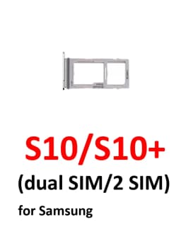 For Samsung S10 G973F G973 Phone New SIM Card Tray Housing Micro SD Card Holder Pocket For S10 Plus S10+ G975F G975
