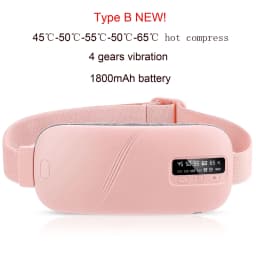 Electric Menstrual Period Massager Heating Massage Pad Belt for Female Waist Abdominal Lumbar Warm Belt Massage Device Vibration