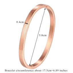 Diameter 5cm And 5.8cm Bangle For Women Kid Stainless Steel Small Flower Gold Color Bracelet Jewelry Low Price Wholesale