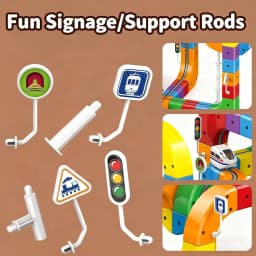 51PCS Magical Track Train USB Rechargeable 3D Building Tracks Cube Rails STEM Educational Toys Christmas Birthday Gift