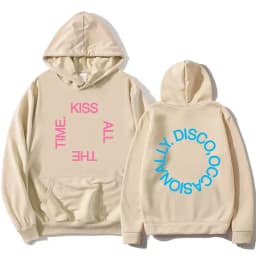 HarryStyles KISS ALL THE TIME. DISCO, OCCASIONALLY. Hoodies Album Design Graphic Print Sweatshirts Women Clothing Fleece Hoodie