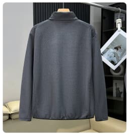 Autumn Winter Wave Fleece Plus Size Mountain Outdoor Men Thermal Locking Warm Fleece Half-Zip Pullover Sweatshirt190kg 12XL