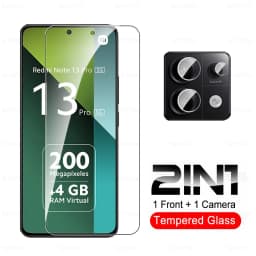 8 in 1 Tempered Glass For Redmi Note 13 Pro 5G Camera Glass Xiaomi Note13 14 Note14 13Pro Note13Pro 4G HD Lens Screen Protector