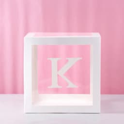 1st Birthday Transparent Alphabet Balloon Box Wedding Custom Name Decor One Birthday Party Decorations Kids Baby Shower Boy Girl