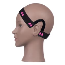 Comfortable Lace Melt Wig Band with Ear Hanger - Adjustable Wrap for Scarf, Black Lace Edge Band for Wigs, Stylish Headband
