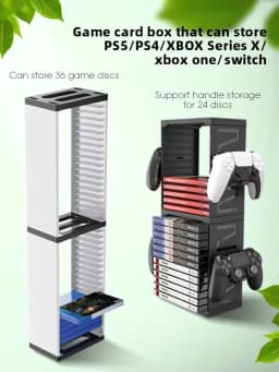 DATA FROG Host Disc Double-layer Storage Box Holder For PS5/PS4/Switch Disc Shelf for Xbox Series X Holder Accessories