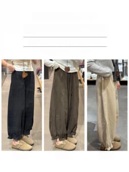Spring Summer Thin Wide Leg Lantern Flower Bud Pants Women's Loose Fitting Balloon Pants High Waist Casual Trousers