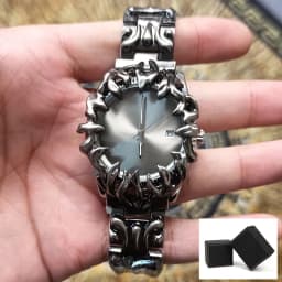 Classic Retro Claw Alabaster Style Y2K Watches For Men European and American Watch Fashion Cool Alien Advanced Ins Niche Design