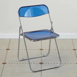 Modern Simple Acrylic Transparent Folding Chair Portable Dining Leisure Chair for Home Living Room Balcony