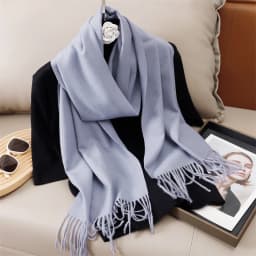 51Color Solid Women Winter Scarf Warm Thicken Cashmere Shawl Outdoor Tassels Pashmina Lady Wrap Windproof Scarves Fashion Luxury