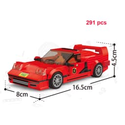 Technical Speed Car MOC City Vehicle Racing Car Rally Building Blocks Bricks Set Retro Ornament Diy Toys For Adults Gifts