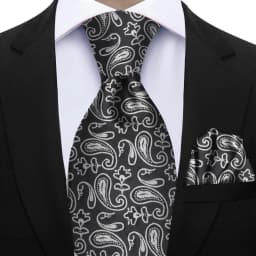 Men's 2pcs Paisley Tie Set Luxury Wedding Blue Brown Grey Necktie Handky Gift For Men Fashion Designer Business Party Tie Gift
