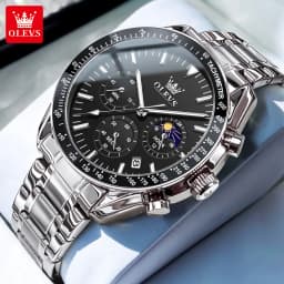 OLEVS Original Luxury Brand Watch Men 2024 NEW Multifunctional Chronograph Waterproof Luminous Trend Men's Wristwatches