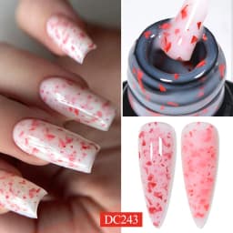7ML Nude Quick Extension Gel Nail Polish Milky White UV Construct Hard Gel Semi Permanent Acrylic Extension Nail Art Varnish