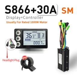 Ebike SineWave Three Mode Controller 24V-52V 17A 26A 30A 40A 45A TFT Display Throttle Hall Unlimited Motor 350W-2000W Moto