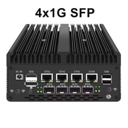 New Solid Firewall Appliance 12th Gen Intel Pentium Gold 8505 10G/1G SFP 4*2.5G RJ45 LAN 2*DDR5 NVMe Mini PC Proxmox ESXi Server