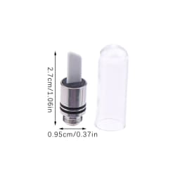 Single Hot Knife Ceramic Heat Tip Coil With Cover Cap 11.5mm Black Silver Cut Wax Accessory Tool