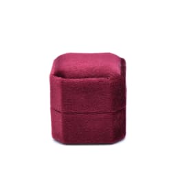 Octagonal Velvet Ring Box Single Double Three Slot Wedding Engagement Ring Box Earring Storage Box Elegant Retro