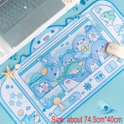 Kawaii Animals Desktop Keyboard Mouse Mats Large Gaming Mat Mousepad Switch PC Computer Laptop Office Table Desk Pad Protector