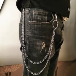 1/2/3 Layer Long Metal Belt Chain Rock Punk Hook Trousers Pant Waist Link Wallet Chain Keychain Ring Clip Keyring HipHop Jewelry