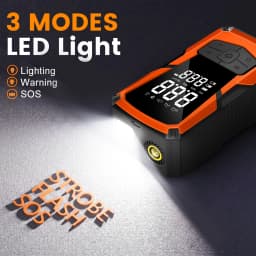 STSCELZ Portable Jump Starter Air Compressor for 12V Cars, 150 PSI Tire Inflator with Digital Gauge and Auto Shut-Off