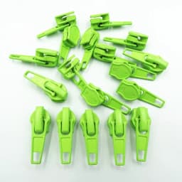 10-100Pcs 3#/5# Nylon Coil Auto Lock Zipper Puller DIY Sewing Tool Zipper Slider 20 Colors