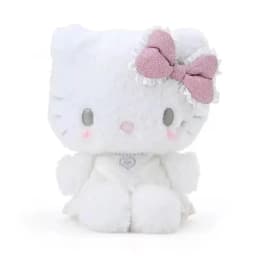 Cute Hello Kitty angel devil Gothic Y2K bow wing plush doll bag pendant soft hair jewelry girl birthday gift