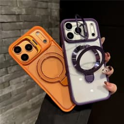 Double Bracket For Magsafe Glossy Case For iPhone 18 17 16 13 15 14 11 12 Pro Max Air Shockproof Cases For iPhone 14 15 16 Plus