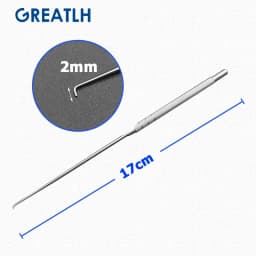 Stainless Steel Cerumen Hook Ear Use Hook Gun Type Hospital ENT Instrument