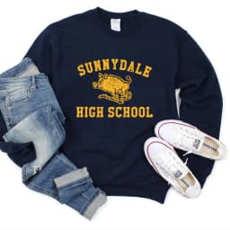 Sunnydale High School Sweatshirt Buffy The Vampire Slayer Hoodie Buffy School Pullover Tv Show Inspired Crewneck Sweatshirts