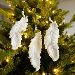 Christmas Tree Hanging Ornaments Snowflake Angel Deer White Pendants Navidad New Year Party Home Xmas Tree Decorations Kids Toys