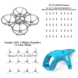 BETAFPV Meteor75 Pro II Canopy II for O4 Air Unit and Brushless Whoop Frame, Gemfan 1811 3-Blade Propellers Parts and Spares