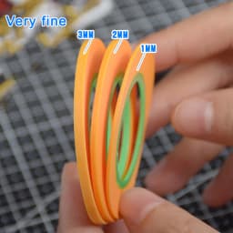 1 Roll Fine Line Tape 1mm/2mm/3mm 18m Self-adhesive Fineline Masking Covering Tape Ultra Fine DIY Special Masking Tools Yellow
