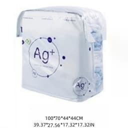 Antibacterial Vacuum Bags No Need Pump Large Plastic Storage Bag Storing Clothes Blanket Compression Bag Travel Accessories