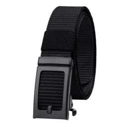 Ratchet Belt for Men Work Casual,1 3/8inch Wide Quick Release Automatic Slide Buckle Nylon Webbing Waist Belt,Gifts for Dad