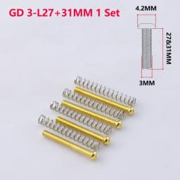 1 Set #3-48(2.5MM) / 3MM Electric Guitar Humbucker Pickups Height Adjusting Screws - KR(Origin)
