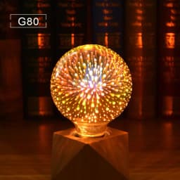 Room 3D Colorful Desk Decor Retro Effect LED Bulb E27 Vintage LED Light Bulb Wedding Nightlamp ST64 A60 G80 G95 G125