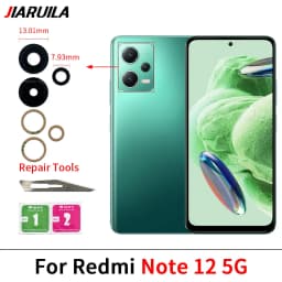 Rear Camera Lens For Xiaomi Redmi Note 13 12 11 Pro Plus 5G 4G Back Camera Glass Lens With Glue Adhesive Sticker